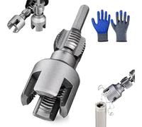 HItianya 4 in 1 Water Pipe Threader Kit, 2026 New PVC Pipe Internal & External Threader Tool For 1/2" & 3/4" Pipes, Heavy Duty Pipe Threading Bit for Electric Drill, Repair Tool for Irrigation (1/2")