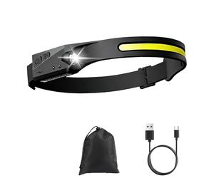 HItianya Arkenlite Led Lampe Frontale, IPX4 éTanche, Arkenlite Frontal, 230° Torche Frontale Rechargeable Usb Capteur De Mouvement, IdéAl Pour La RandonnéE, Le Bricolage, Le Camping Et La PêChe (1)