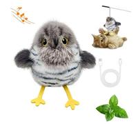 HItianya Celerypets Rechargeable Flapping Bird Cat Toy, Flying Bird Cat Toy, Interactive Chirping & Flapping Toy for Pets, Three-Mode Wing Flap, Type-C, Flying Interactive Toy for Indoor Cats (C)