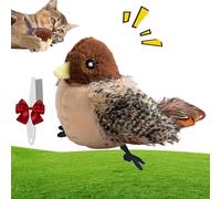 HItianya Flappy Chase Cat Toy, Flying Bird Cat Toy, Cat Bird Toy, Flaping Bird Cat Toy with Chirp, Automatic Tapping to Simulate Chirping, Flappychase Interactive Cat Toy for Indoor (B)