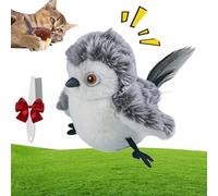 HItianya Flappy Chase Cat Toy, Flying Bird Cat Toy, Cat Bird Toy, Flaping Bird Cat Toy with Chirp, Automatic Tapping to Simulate Chirping, Flappychase Interactive Cat Toy for Indoor (A)