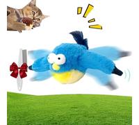 HItianya Flappy Chase Cat Toy, Flying Bird Cat Toy, Cat Bird Toy, Flaping Bird Cat Toy with Chirp, Automatic Tapping to Simulate Chirping, Flappychase Interactive Cat Toy for Indoor (D)