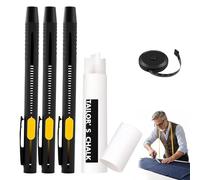 HItianya Heat Erasable Fabric Markers Pens with 20 Refills, Sewing Chalk for Fabric Tailors Chalk Pencil, Precise Quilting & Embroidery Marking Tools, Disappear with Iron, No Residue (3pc)