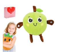 HItianya Interactive Banana Plush Music Toy for Kids, Touch Sensor Stuffed Animal with Built-in Melodies, Soft Sensory Educational Plaything for Toddlers, for Boys and Girls (Apple)