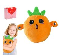 HItianya Interactive Banana Plush Music Toy for Kids, Touch Sensor Stuffed Animal with Built-in Melodies, Soft Sensory Educational Plaything for Toddlers, for Boys and Girls (Carrot)