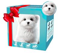 HItianya My Realistic Robot Puppy, Chiot Robot Qui se Comporte comme Un Vrai Chiot, Chien Robots Intelligent, Jouet Interactif Qui Marche, Aboie et Remue la Queue pour Adultes et Enfants (C)