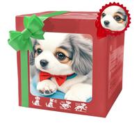 HItianya My Realistic Robot Puppy, Chiot Robot Qui se Comporte comme Un Vrai Chiot, Chien Robots Intelligent, Jouet Interactif Qui Marche, Aboie et Remue la Queue pour Adultes et Enfants (D)