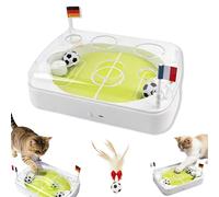 HItianya Puzzle interactif pour chat avec lumières LED, balle d'herbe à chat, détecteur de mouvement, rechargeable par USB, chasse et entraînement d'intérieur (1 pièce)