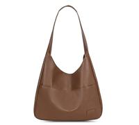 HItianya Sac Ooomay, Sac cabas en cuir vegan, Sac bandoulière Ooomay, Imperméable, Grande Capacité, Sac fourre-tout pour Femme, Souple, Style Vintage Décontracté Simple, Idéal au quotidien (Brown)