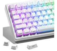 HITIME XVX - Lot de 118 Touches Brillantes avec Technologie IMD, Touches personnalisées 60 75, Profil OEM, 118 Touches imprimées sur Le côté pour Clavier mécanique, topographique