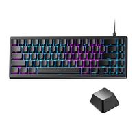HITIME XVX M67 Clavier de Jeu Filaire USB 60% avec Touches fantômes, Prise en Charge QMK/Via, remplaçable à Chaud, rétroéclairage RVB, Structure d'étanchéité, commutateurs Ice pré-lubrifiés crémeux