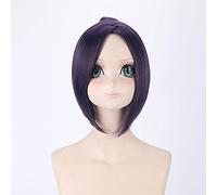 Hitman Reborn Cosplay perruque courte violet bleu foncé cheveux synthétiques Kuromu Dokuro Anime Halloween Costume fête perruques + casquette de perruque gratuite PL-064-2