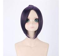 Hitman Reborn Cosplay perruque courte violet bleu foncé cheveux synthétiques Kuromu Dokuro Anime Halloween Costume fête perruques + casquette de perruque gratuite DM064 2