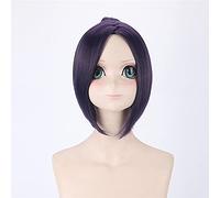 Hitman Reborn Cosplay Perruque Courte Violet Bleu Foncé Cheveux Synthétiques Kuromu Dokuro Anime Halloween Costume Fête Perruques + Casquette De Perruque Gratuite Dm064 2