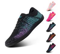 Hitmars Chaussures Pieds Nus Femme Orteil Baskets Minimaliste Femme Chaussures Décontractées Respirant Poids Léger pour Marcher Courir Pourpre 37 EU