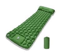 Hitopin 1 Pièce Tapis De Couchage De Camping Gonflable,Matelas De Camping-Autogonflant,Ultraléger De Matelas Gonflable,Tapis de Couchage Ultraléger avec Pompe à Pied, pour Voyage Tente