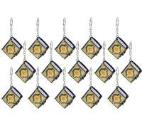 Hitopin 15PCS Mini Porte-Clés Quran, Porte-Clés Musulman, Porte-Clés Suspendu Musulman, Porte-Clés Islamique, Porte-Clés Décoratifs Musulmans, pour Souvenir Musulman Pendentif Ornement (Or Couleur)