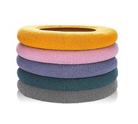 Hitopin 5PCS Housse de Siège de Toilette, Lavable Housse de Siège de WC, Coussin de Siège de Toilette, Housse de Coussin de Toilettes, pour Salle de Bain, La Plupart des Toilettes (5 Couleurs)