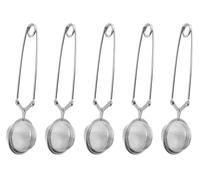 Hitopin 5PCS Pinces à Thé pour Thé en Vrac, Pinces à Thé en Acier Inoxydable, Boule À Thé en Acier Inoxydable, Pince à Tisane, Filtrer Différents Types de Thés, Thés Floraux, Faciles à Nettoyer