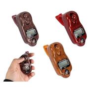 Hitopin Compteur de Perles Numérique, Ensemble de 3 Compteurs de Tasbih Numériques, Compteur de Perles de Prière Musulman, Compteur de Perles Numérique avec Boussole, Compteur Manuel Réglable à 5