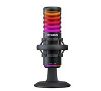 HITOZON Gaming USB Microphone,Microphone à condensateur USB avec RGB,Mute,Gain,Monitoring,Plug&Play USB mic for Gaming,Podcasts Videos,Streaming,Recording Support PS4/5/PC