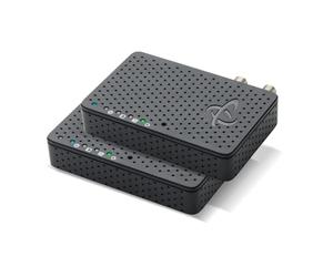 Hitron Adaptateur réseau MoCA 2.5 Bonded (Lot de 2) | Vitesses réseau jusqu'à 1 Gbit/s | Structure Principale idéale pour Le WiFi maillé Domestique, Le Streaming et Les Jeux | 2 adaptateurs HTEM4 en