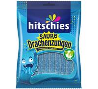 Hitschies Langues de dragon acidulées Bleu Gomme fruitée acidulée 125g
