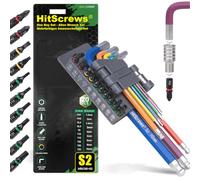 HitScrews Jeu de 20 Clés Allen Codées Couleur 1.5-10mm & Embout de Vissage | Métriques TR avec Embouts PH SL Torx & Adaptateur, Acier S2 pour Clé Mâle 6 Pans Réparation Vélo, Moto & Maison