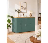 Hitsuki Meuble Salon Buffet Bas Vert Étroit Rangement 110×30×70cm | Commode armoire basse meuble de rangement avec espace fermé pour un salon organisé et un rangement quotidien discret