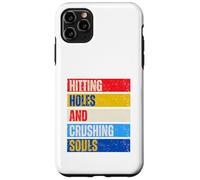 Hitting Holes Crushing Souls Pouf joueur amusant Cornhole Coque pour iPhone 11 Pro Max