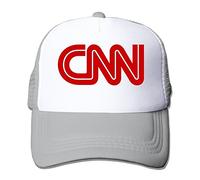 Hittings Funny Sayings CNN Logo Adult Nylon Adjustable Mesh Hat Hip-hop Baseball Cap Black One Size Fits Most Ash
