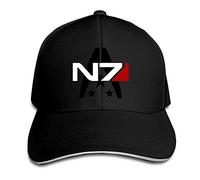 Hittings Mass Effect Alliance N7 Special Forces Flex Baseball Cap White Black
