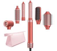 HITTIONA Sèche Cheveux Air Styler, 6 en 1 Brosse Soufflante avec Séchage Rapide, Boucleur Automatique, Sans Dommages Causés Soin Ionique avec Volumisation, Lisser, Trousse de Rangement Offerte