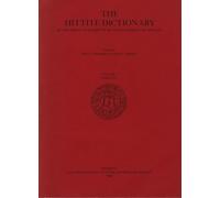 Hittite Dictionary: L-N Fascicle 1