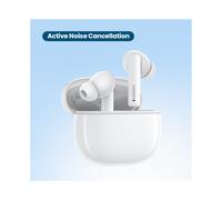 (HiTune T3 Blanc) HiTune T3 ANC Sans fil TWS Bluetooth 5.2 Casque Casque à réduction active du bruit, microphones