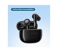 (HiTune T3 Noir) HiTune T3 ANC Sans fil TWS Bluetooth 5.2 Casque Casque à réduction active du bruit, microphones