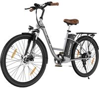 Hitway 28 pouces vélo électrique E Bike Damen 250W et 36V 13Ah 468Wh, vélo de trekking 7 vitesses, 25km/h, moteur arrière, dérailleur, écran LCD, City E-Bike
