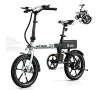 HITWAY E Bike 16 Pouces Vélo électrique Pliable, Moteur 250W, Vitesse Maximale 25km/h, Batterie Lithium-ION 36V 6Ah, Autonomie 25-60km, Ville E-Bike Urbain Pedelec pour Adultes