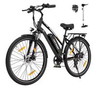 HITWAY E-Bike 28 pouces vélo électrique, Pedelec 36V/13Ah 468 Wh, MTB,7 vitesse, 25km/h, moteur arrière, dérailleur, écran LCD, E-Citybike femmes hommes