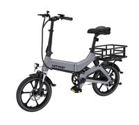 Hitway vélo électrique 16pc gris+panier