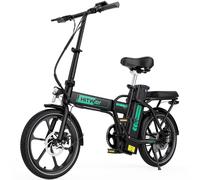 Hitway vélo électrique 16pc pliant noir