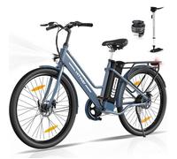 HITWAY Vélo électrique 26"" - Moteur 250W - Batterie au Lithium Amovible - 36V - 10,4Ah - Pompe à vélo gratuite