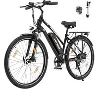HITWAY Vélo Électrique, 28" Vélos à Assistance Électrique, Ville E-Bike avec Batterie Amovible 36V 13Ah, Moteur 250W, 7 Vitesses, E-Bike Urbain pour Adulte Homme Femme Autonomie jusqu'à 50-100km