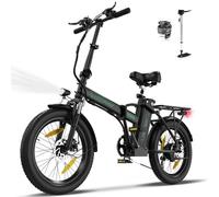 HITWAY Vélo électrique Adulte, 20"×3,0/4,0 Fat Tire VTT Electrique, vélo électrique Pliable, Avec Batterie Amovible 36V 12Ah/48V 15Ah, Jusqu'à 90KM/100KM, 250W Moteur, 7 Vitesses Vélo pour Homme Femme