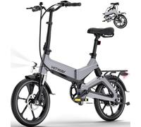 HITWAY Vélo Électrique, E Bike 16 Pouces Vélo Pliable avec Batterie 36V/7,8Ah, Moteur 250W, Maximale 25km/h, Autonomie 35-70km, Vélo Électrique Pliable Urbain pour Adultes