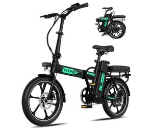 HITWAY Vélo Électrique Pliable 16", 36V 13Ah Batterie Amovible E-Bike,pedelec