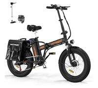 HITWAY Velo Electrique Pliable,20" Gros Pneus Bike Electrique,vélos électriques 36V 12Ah/48V 15Ah Batterie au Lithium Amovible,Moteur 250W,Pédalage Assisté,Adulte Unisexe,Autonomie 35-90km/45-100km
