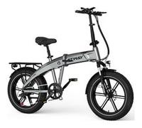 HITWAY Vélo électrique VAE BK36 Pliable - 20" x 4.0 Gros Pneus - Batterie Amovible 48V10,4Ah - Moteur 250W - 7-Vitesses - Gris Gris
