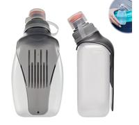 HIULLEN 2 Pièces Gourde Running, 500ml Bouteille d'eau pour Sac à Dos Ceinture Marathon, Bouteille en Cours d'exécution pour Marathon de Cyclisme en Plein