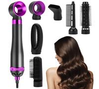 HIULLEN Air Styler 6 En 1 Coiffeur, Ensemble De Brosses à Air Chaud, Fer à Friser Automatique, SèChe-Cheveux à Brosse Ronde, SèChe-Cheveux Ionique, Brosse Lissante Pour Lisser, SéCher, Volume, Boucles
